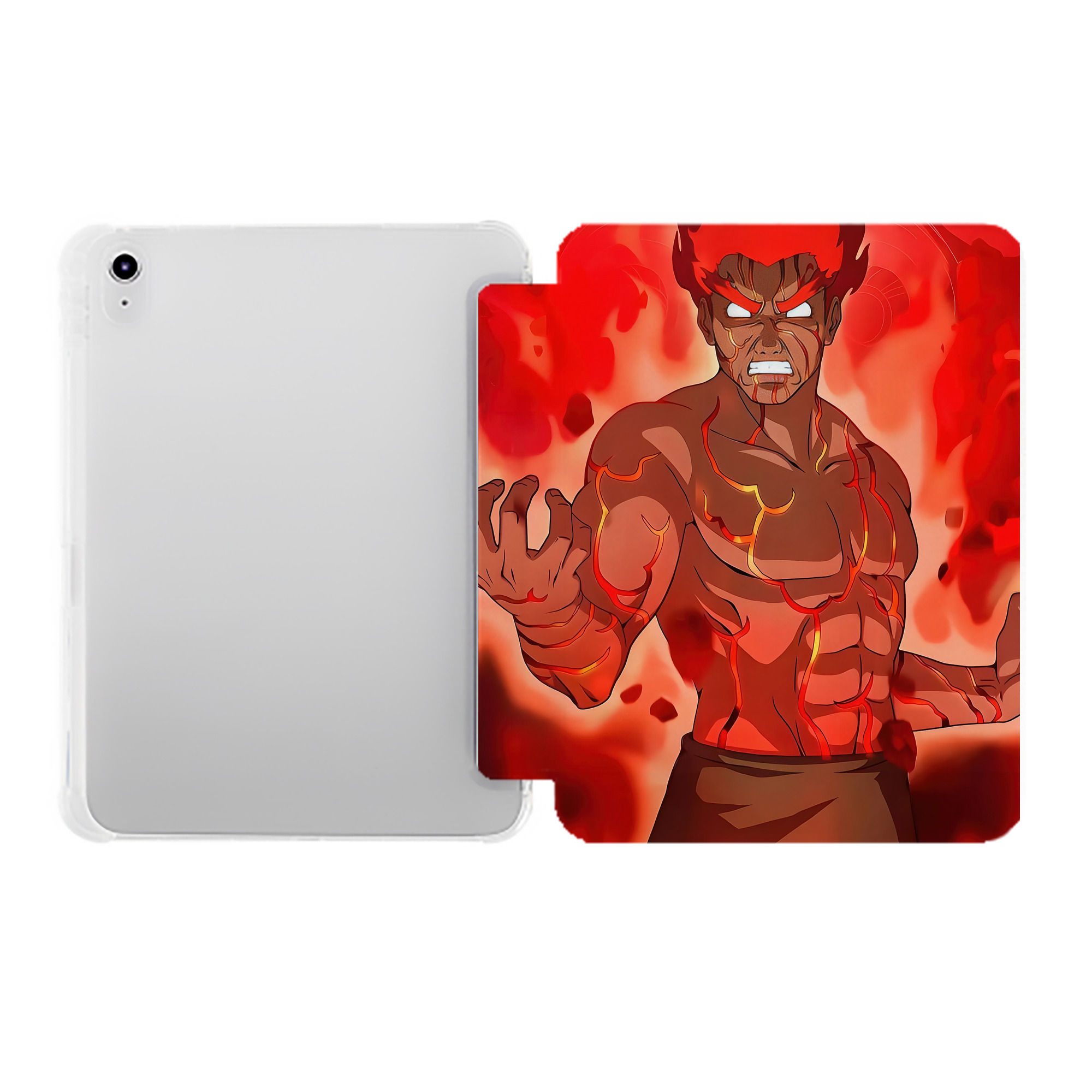 （画像用） NARUTO -ナルト- NARUTO -ナルト- 疾風伝 IPad ケース ペン収納付き 三つ折りスタンド PUレザー×シリコン 対応機種9.5/10.5/10.9インチ